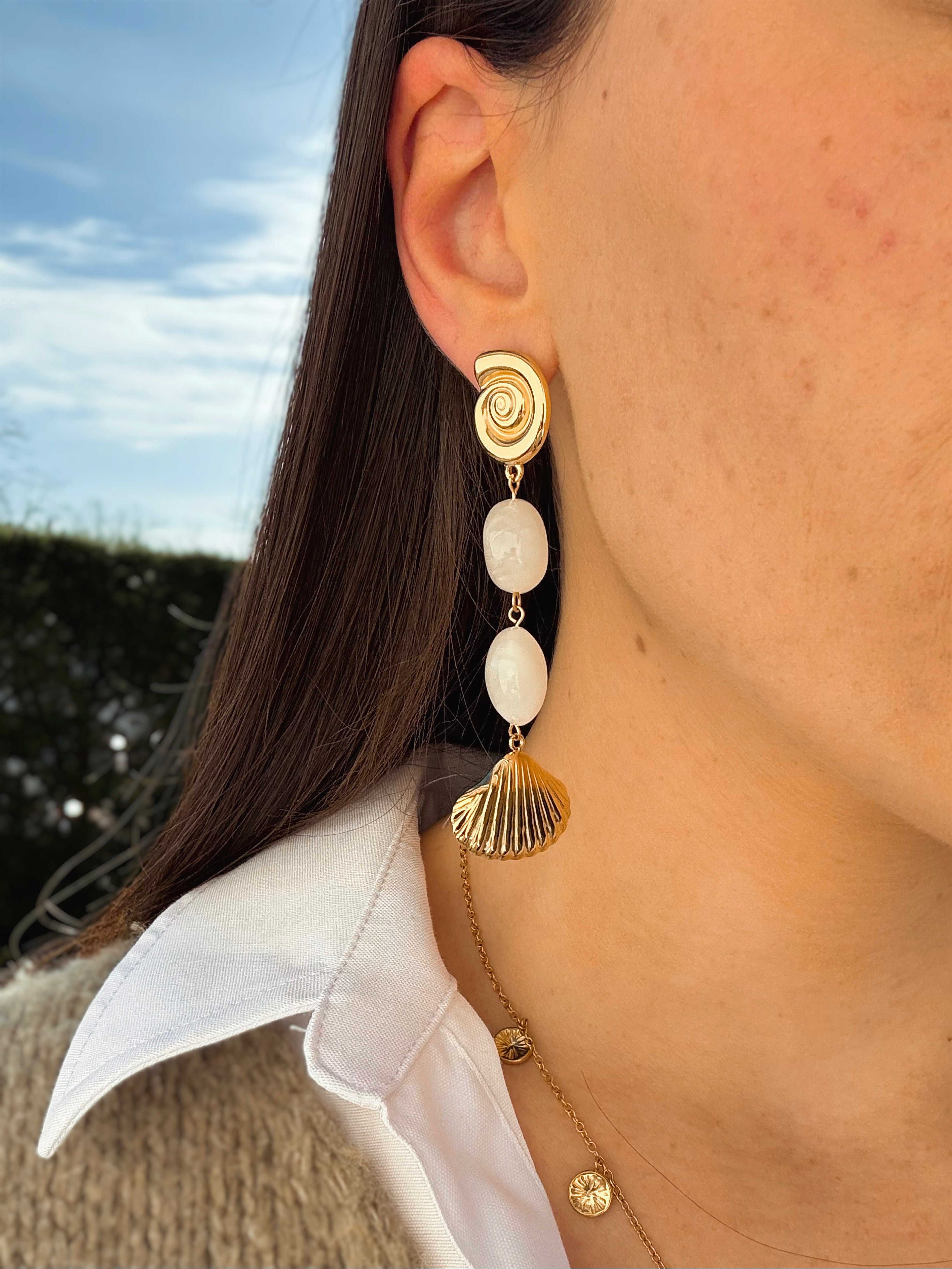 Boucles coquillage