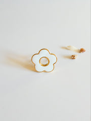 Bague Fleur Blanche