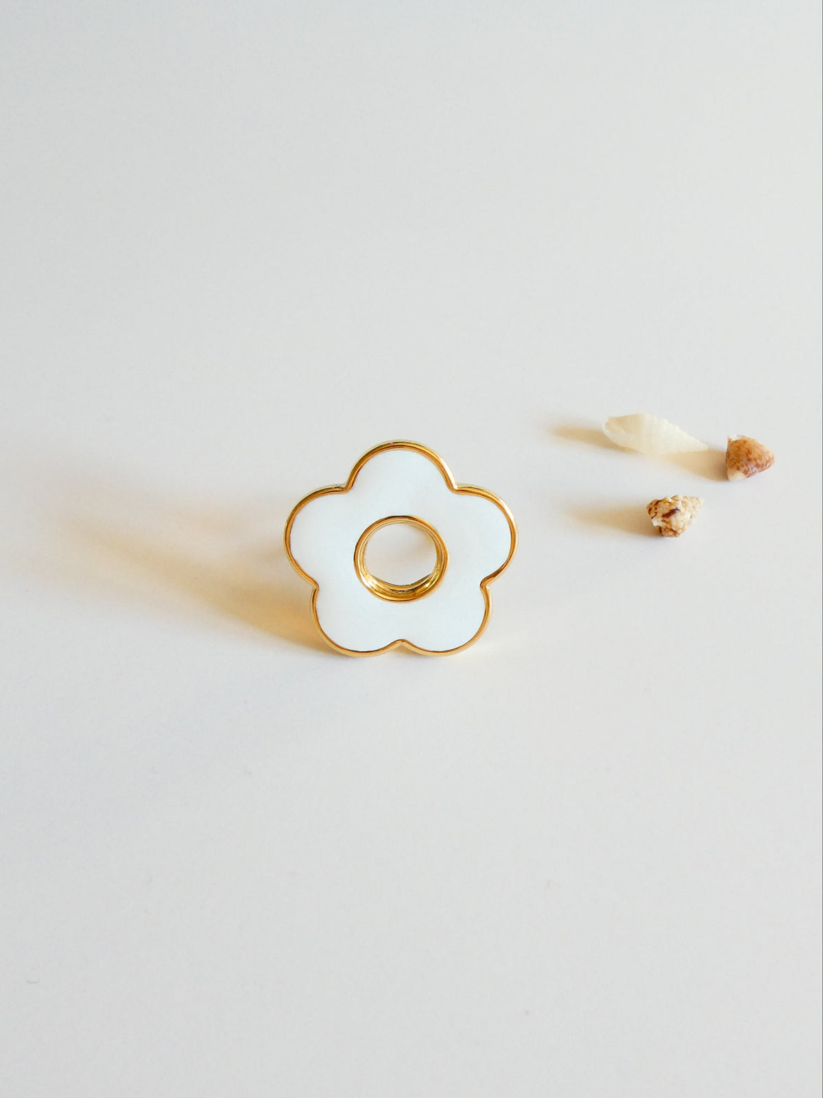 Bague Fleur Blanche