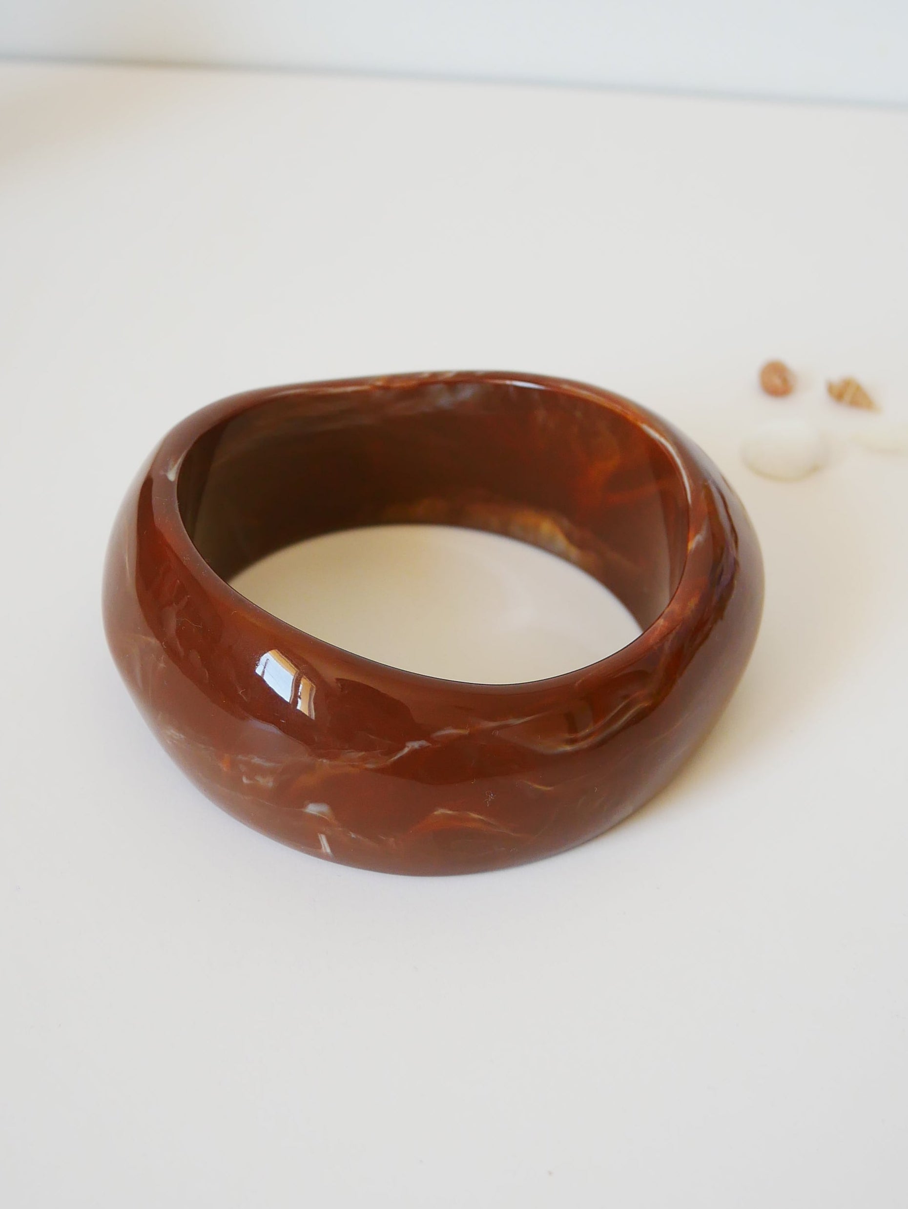 Bracelet résine marron